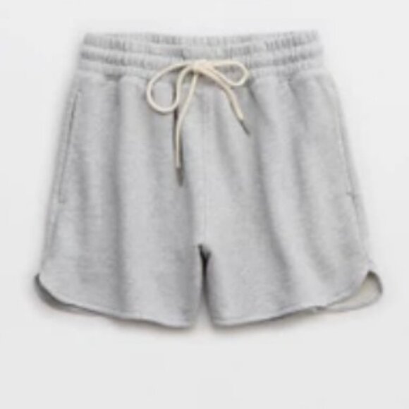 Aerie High Waisted Real Short Medium Heather Gray - Picture 1 of 1